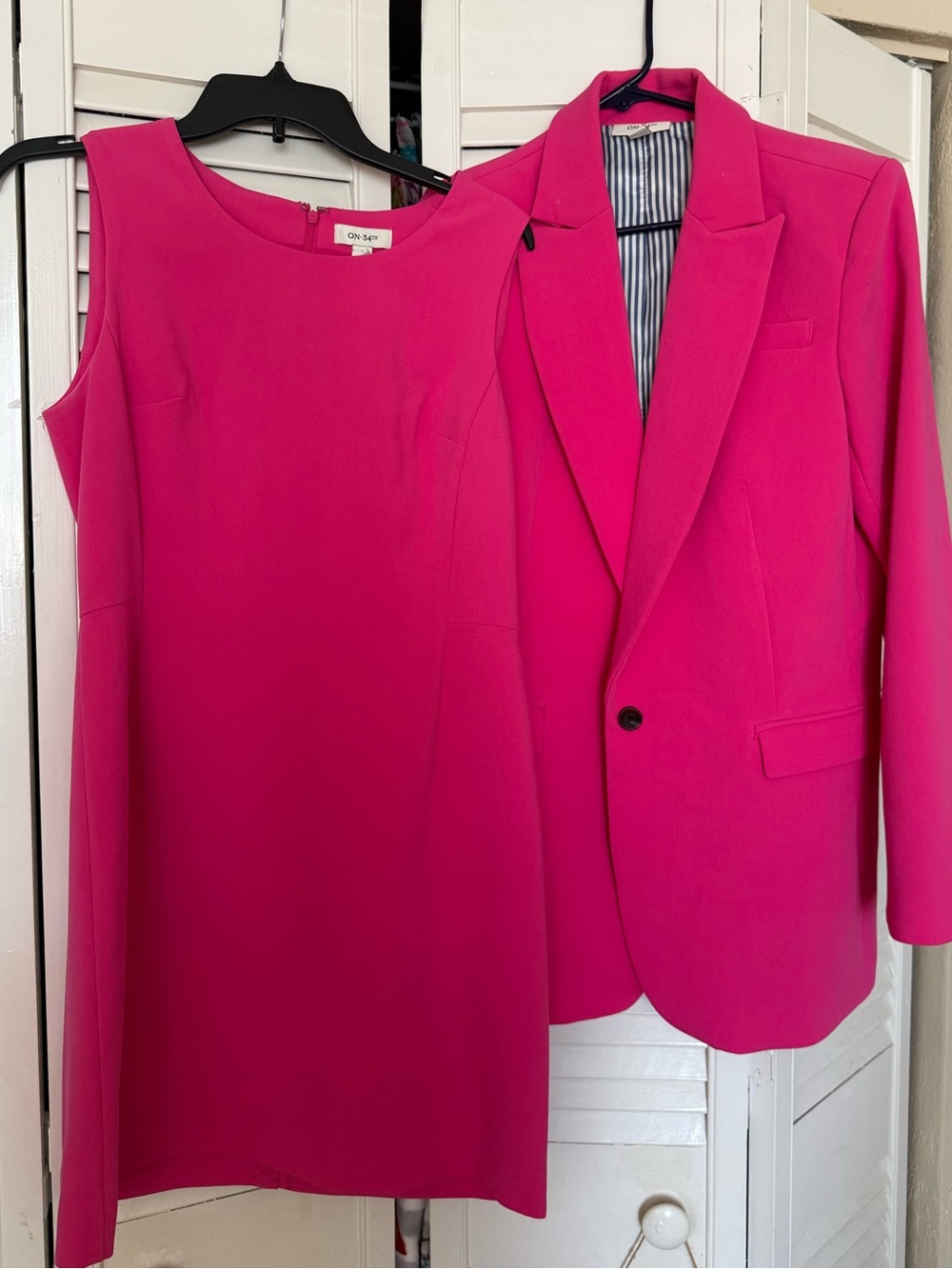 Two-piece blazer and dress set